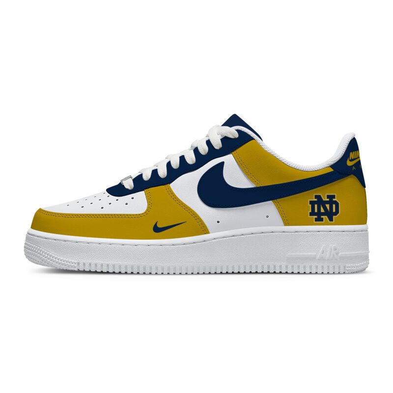 Custom Air Force 1 Low x NCAA Notre Dame Fighting Irish AF1 Limited Sneakers For Fan TCB1011