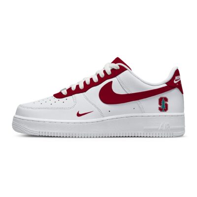 Custom Air Force 1 Low x NCAA Stanford Cardinal AF1 Limited Sneakers For Fan TCB1045