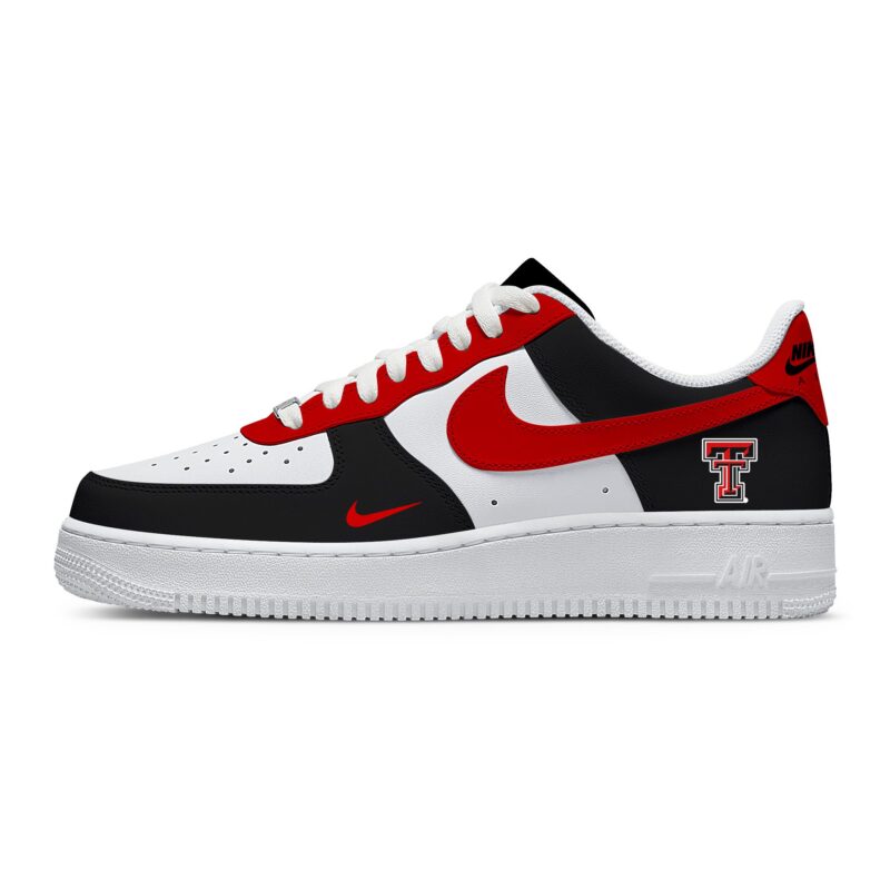 Custom Air Force 1 Low x NCAA Texas Tech Red Raiders AF1 Limited Sneakers For Fan TCB1078