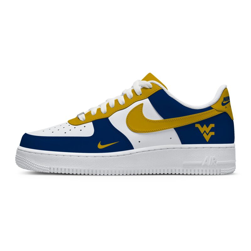 Custom Air Force 1 Low x NCAA West Virginia Mountaineers AF1 Limited Sneakers For Fan TCB1121