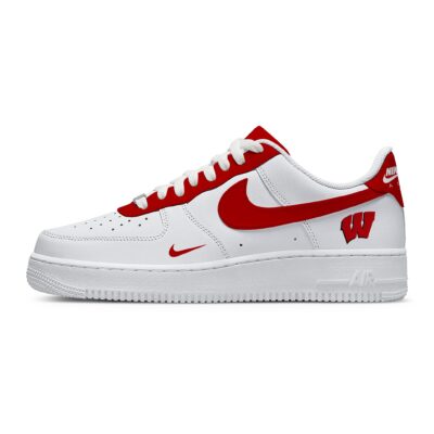 Custom Air Force 1 Low x NCAA Wisconsin Badgers AF1 Limited Sneakers For Fan TCB1060