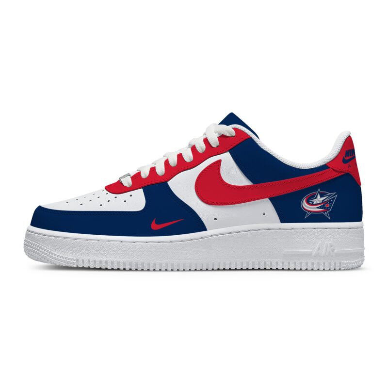 Custom Air Force 1 Low x NHL Columbus Blue Jackets AF1 Limited Sneakers For Fan TCB1064