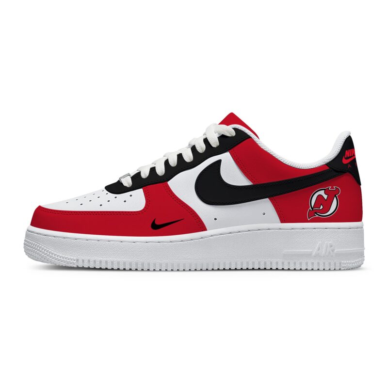 Custom Air Force 1 Low x NHL New Jersey Devils AF1 Limited Sneakers For Fan TCB1074