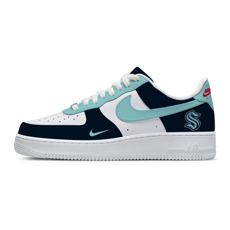 Custom Air Force 1 Low x NHL Seattle Kraken AF1 Limited Sneakers For Fan TCB1107