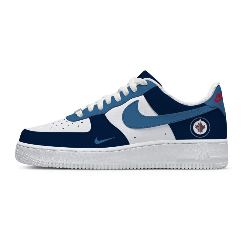 Custom Air Force 1 Low x NHL Winnipeg Jets AF1 Limited Sneakers For Fan TCB1117