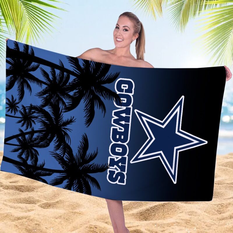 Dallas Cowboys Rectangle Beach Towel WBT1000 1