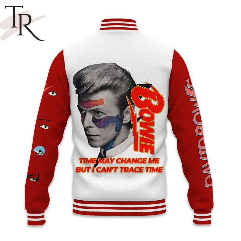 David Bowie Time May Change Me But I Cant Trace Time Custom Baseball Jersey TBJ1042 2