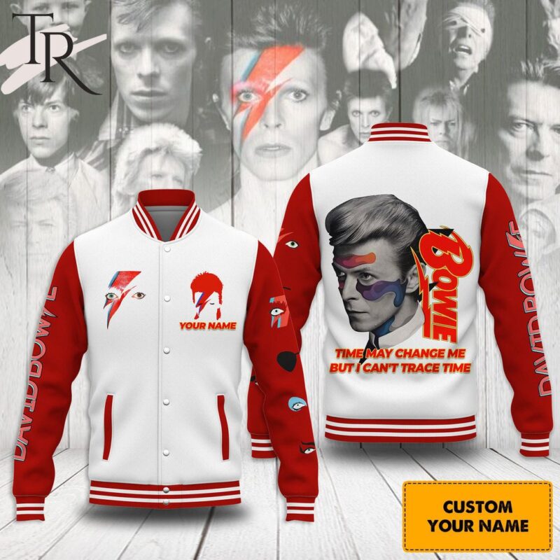David Bowie Time May Change Me But I Can't Trace Time Custom Baseball Jersey TBJ1042