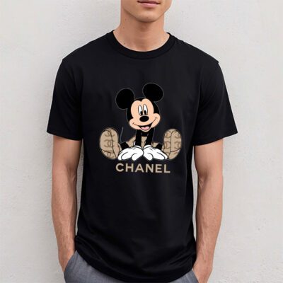 Disney Mickey Chanel Unisex T Shirt Cotton Tee TAT14289 4