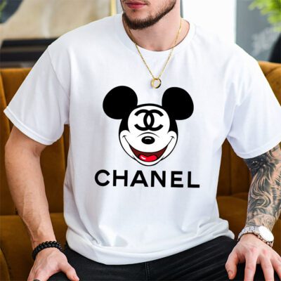 Disney Mickey Chanel Unisex T Shirt Cotton Tee TAT14290 2