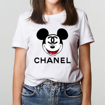 Disney Mickey Chanel Unisex T Shirt Cotton Tee TAT14290 3