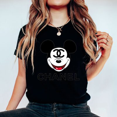 Disney Mickey Chanel Unisex T Shirt Cotton Tee TAT14290 5