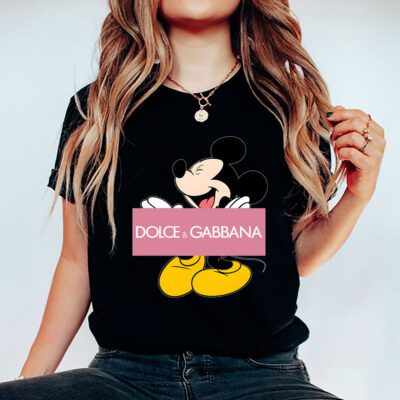 Disney Mickey Dolce Gabbana Unisex T Shirt Cotton Tee TAT14291 5
