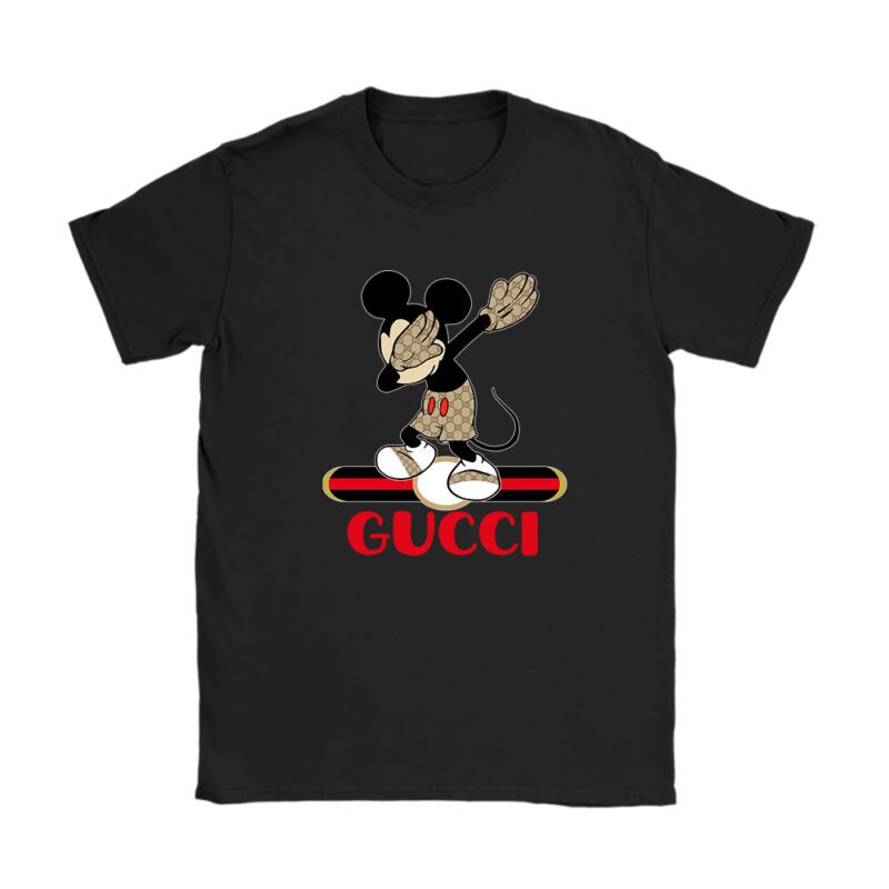 Disney Mickey Gucci Unisex T-Shirt Cotton Tee TAT14294