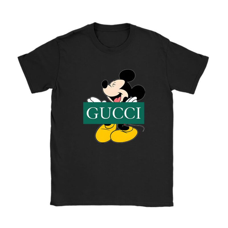 Disney Mickey Gucci Unisex T-Shirt Cotton Tee TAT14296