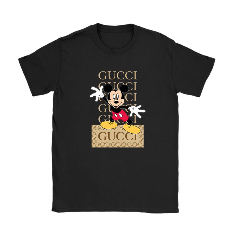 Disney Mickey Gucci Unisex T-Shirt Cotton Tee TAT14298