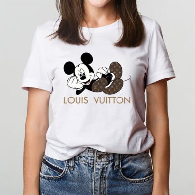 Disney Mickey Louis Vuitton Unisex T Shirt Cotton Tee TAT14299 3