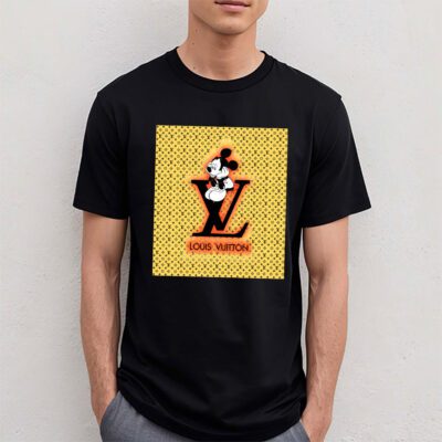 Disney Mickey Louis Vuitton Unisex T Shirt Cotton Tee TAT14301 4