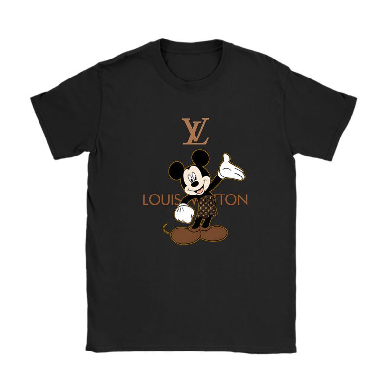 Disney Mickey Louis Vuitton Unisex T-Shirt Cotton Tee TAT9811