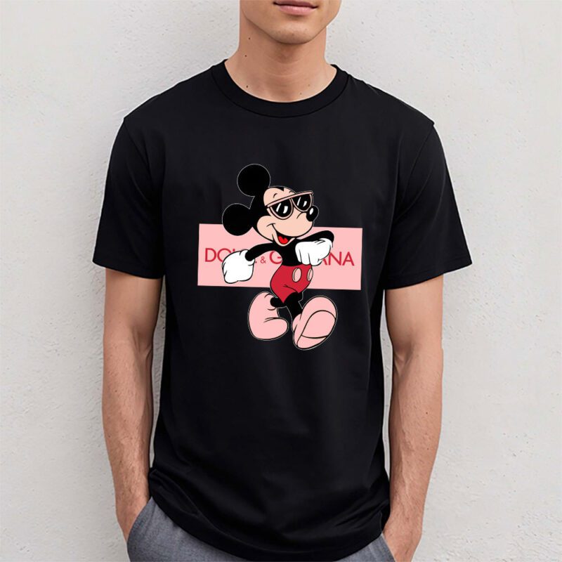 Disney Mickey Mouse Dolce Gabbana Unisex T Shirt Cotton Tee TAT14303 4