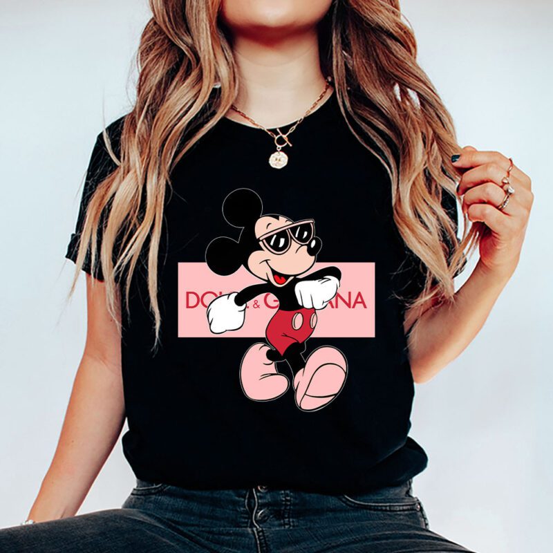 Disney Mickey Mouse Dolce Gabbana Unisex T Shirt Cotton Tee TAT14303 5