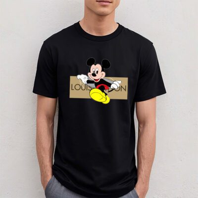 Disney Mickey Mouse Louis Vuitton Unisex T Shirt Cotton Tee TAT14306 4