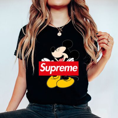 Disney Mickey Supreme Unisex T Shirt Cotton Tee TAT14314 5