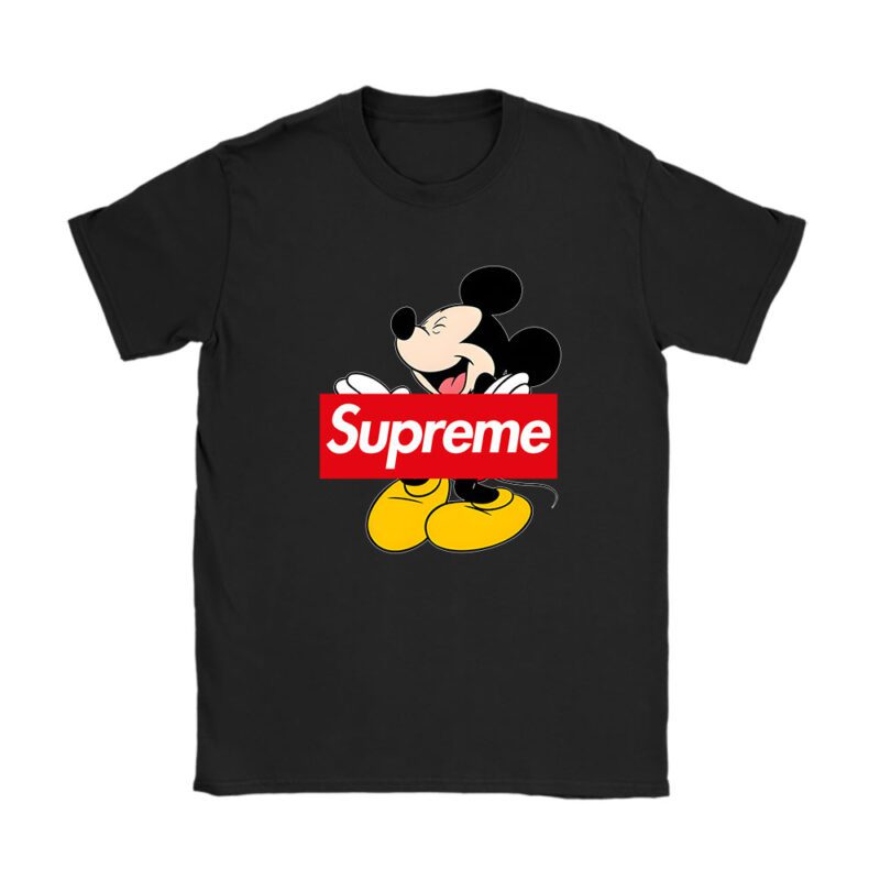 Disney Mickey Supreme Unisex T-Shirt Cotton Tee TAT14314