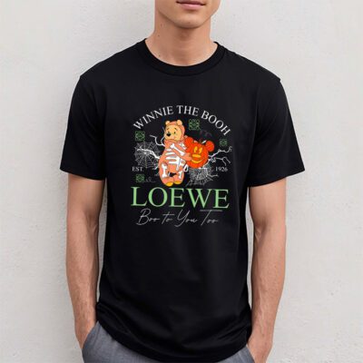 Disney Retro Pooh Halloween Loewe Unisex T Shirt Cotton Tee TAT10091 1
