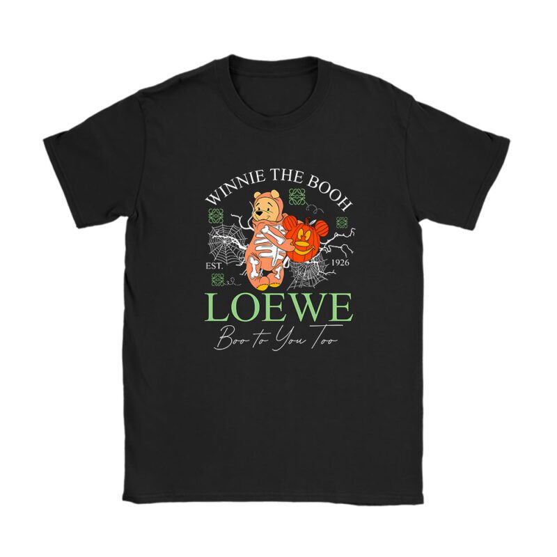 Disney Retro Pooh Halloween Loewe Unisex T-Shirt Cotton Tee TAT10091