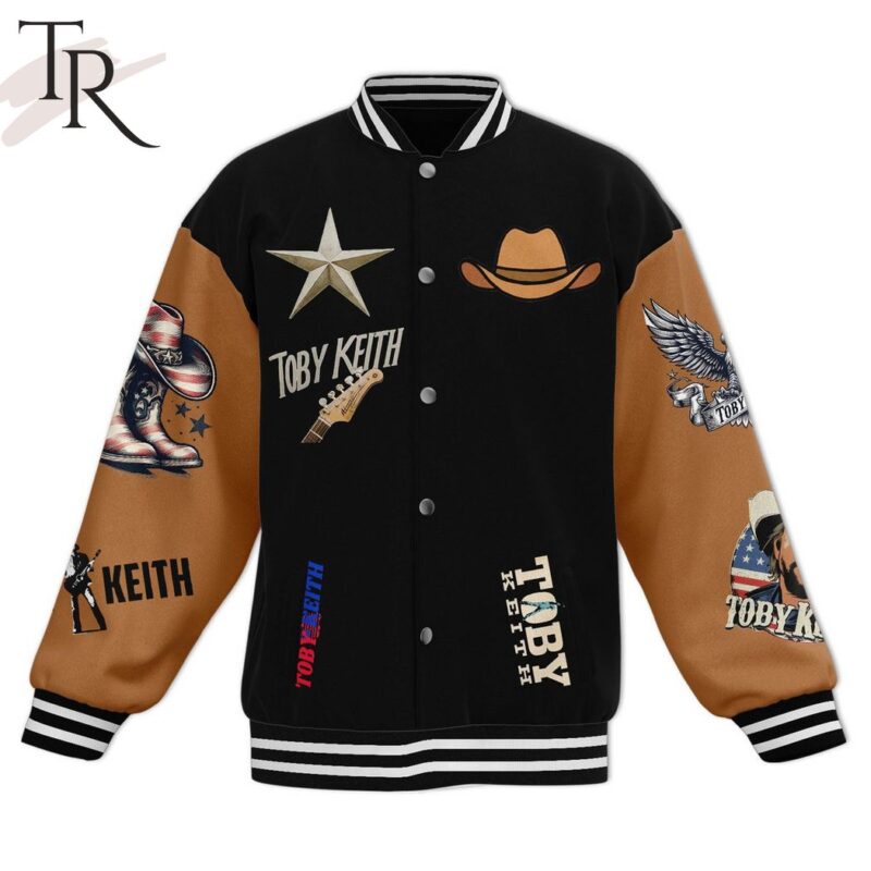 Dont Let The Man In Toby Keith Baseball Jacket TBJ1047 1