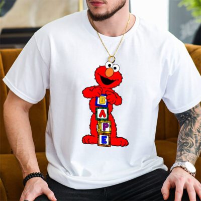 Elmo Sesame Street Bape Unisex T Shirt TAT5497 2