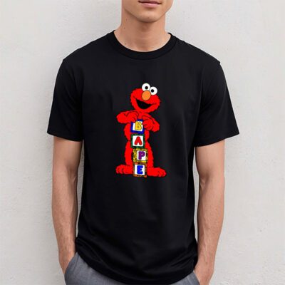 Elmo Sesame Street Bape Unisex T Shirt TAT5497 4