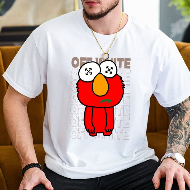 Elmo Sesame Street Offwhite Unisex T Shirt TAT5504 2