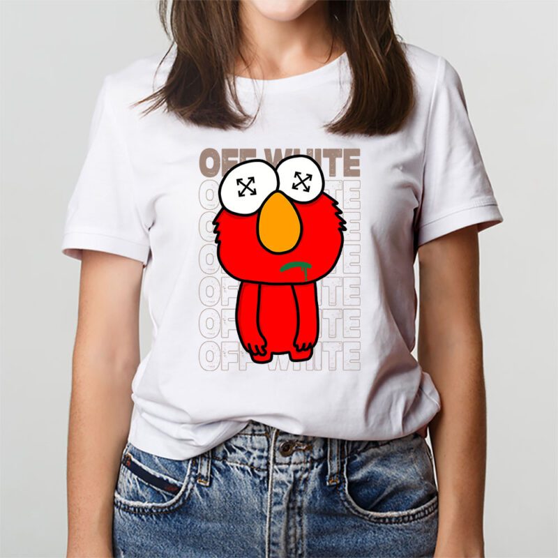 Elmo Sesame Street Offwhite Unisex T Shirt TAT5504 3