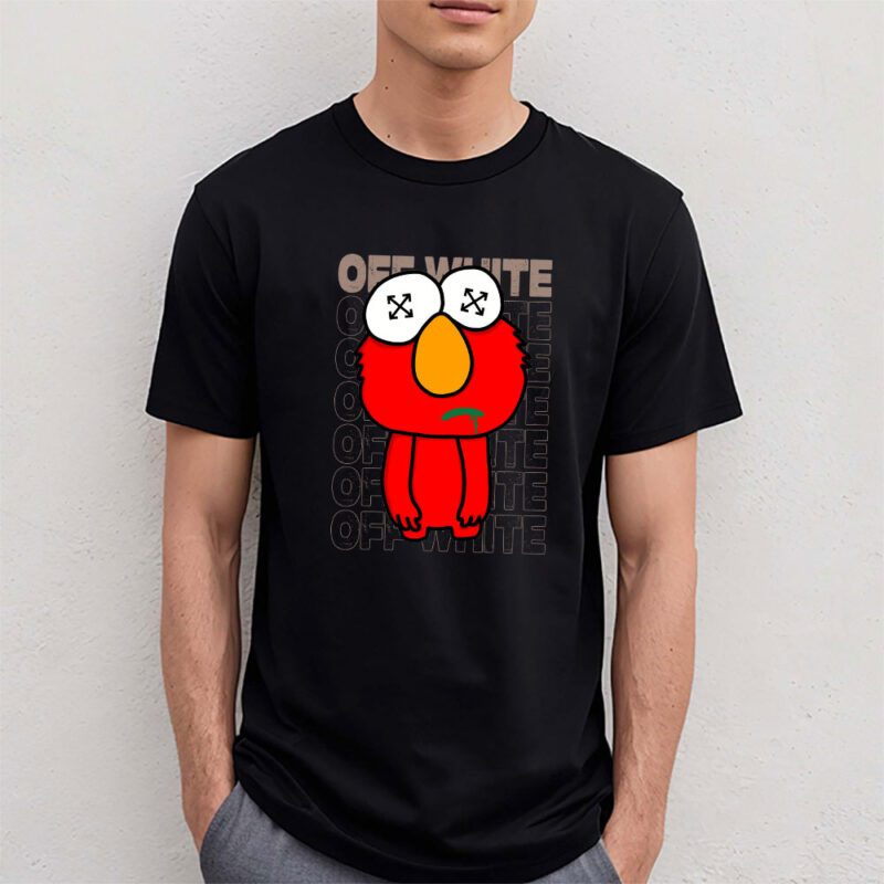 Elmo Sesame Street Offwhite Unisex T Shirt TAT5504 4
