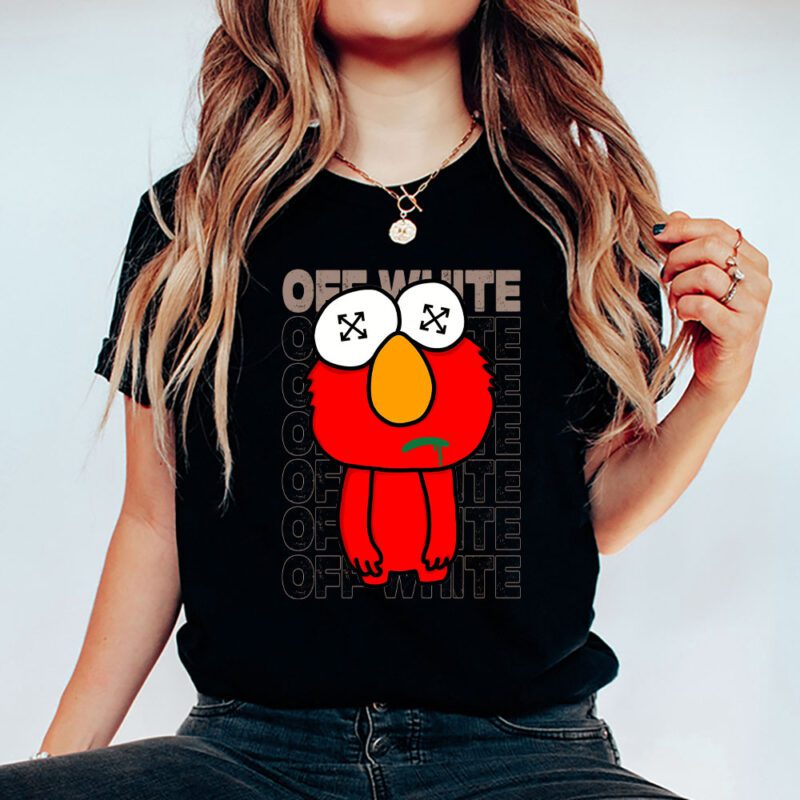 Elmo Sesame Street Offwhite Unisex T Shirt TAT5504 5