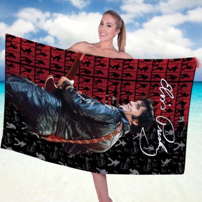 Elvis Presley Rectangle Beach Towel WBT1099 1