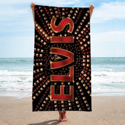 Elvis Presley Rectangle Beach Towel WBT1109 1