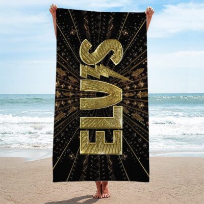 Elvis Presley Rectangle Beach Towel WBT1110 1