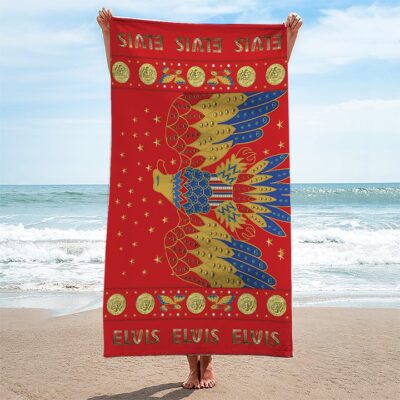 Elvis Presley Rectangle Beach Towel WBT1121 1
