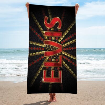 Elvis Presley Rectangle Beach Towel WBT1123 1