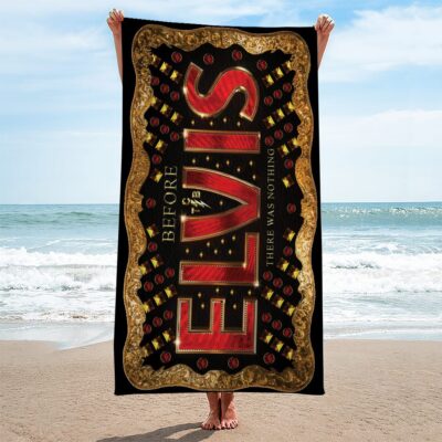 Elvis Presley Rectangle Beach Towel WBT1128 1