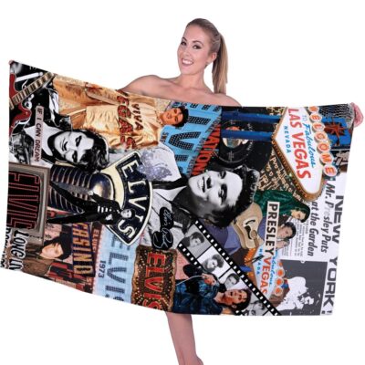 Elvis Presley Rectangle Beach Towel WBT1136 1