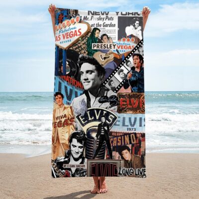 Elvis Presley Rectangle Beach Towel WBT1136