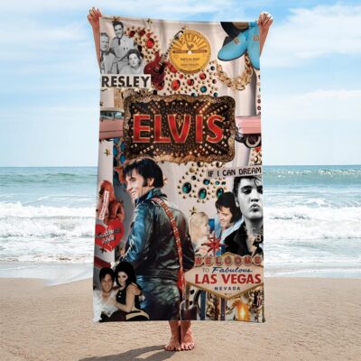 Elvis Presley Rectangle Beach Towel WBT1139