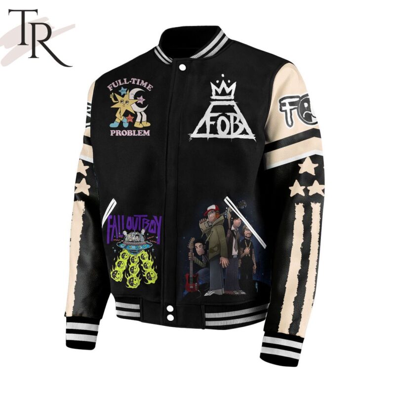 Fall Out Boy Im Not Passive But Aggressive Take Note Its Not Impressive Baseball Jacket TBJ1048 2
