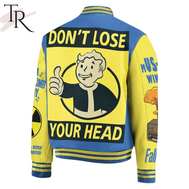 Fallout Dont Lose Your Head Custom Baseball Jacket TBJ1049 2