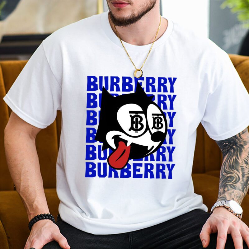 Felix The Cat Burberry Unisex T Shirt Cotton Tee TAT7030 2