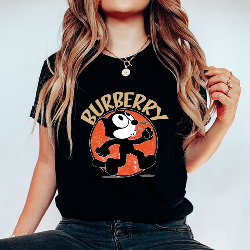 Felix The Cat Burberry Unisex T Shirt Cotton Tee TAT7032 5